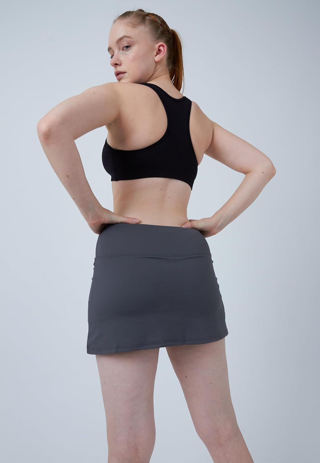 Sportkind Mädchen & Damen Tennis, Hockey, Golf, Padel, Basic Skort, Rock mit Innenhose, atmungsaktiv