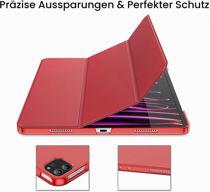 JETech Hülle für iPad Pro 12,9 Zoll (6./5. Generation, Modell 2022/2021), Unterstützung Pencil Aufla