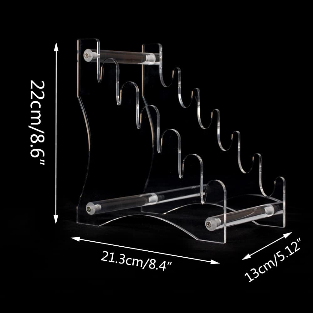 WANLIAN Messerständer Messer Display Ständer Messer Aufbewahrung Ständer 6 Etagen Acryl Messer Displ