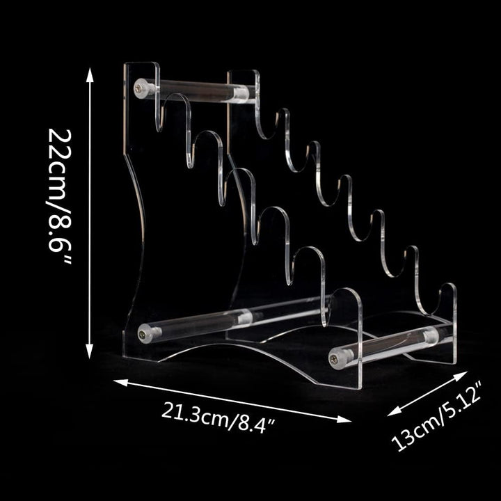 WANLIAN Messerständer Messer Display Ständer Messer Aufbewahrung Ständer 6 Etagen Acryl Messer Displ