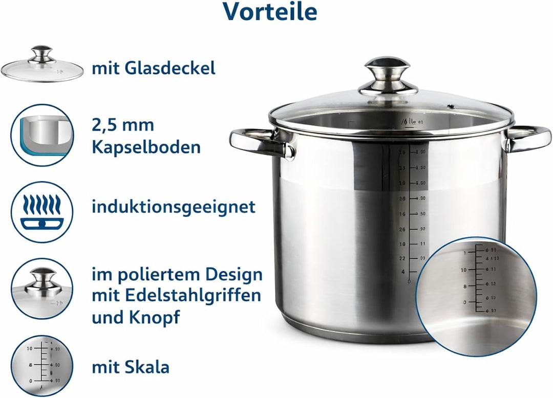 HI 10 Liter Universal-Kochtopf Grossraumtopf