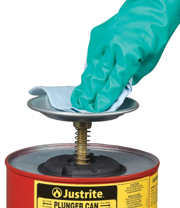 Justrite 10108 Sparanfeuchter 0.9L 18.5cm x 14.3cm Rot