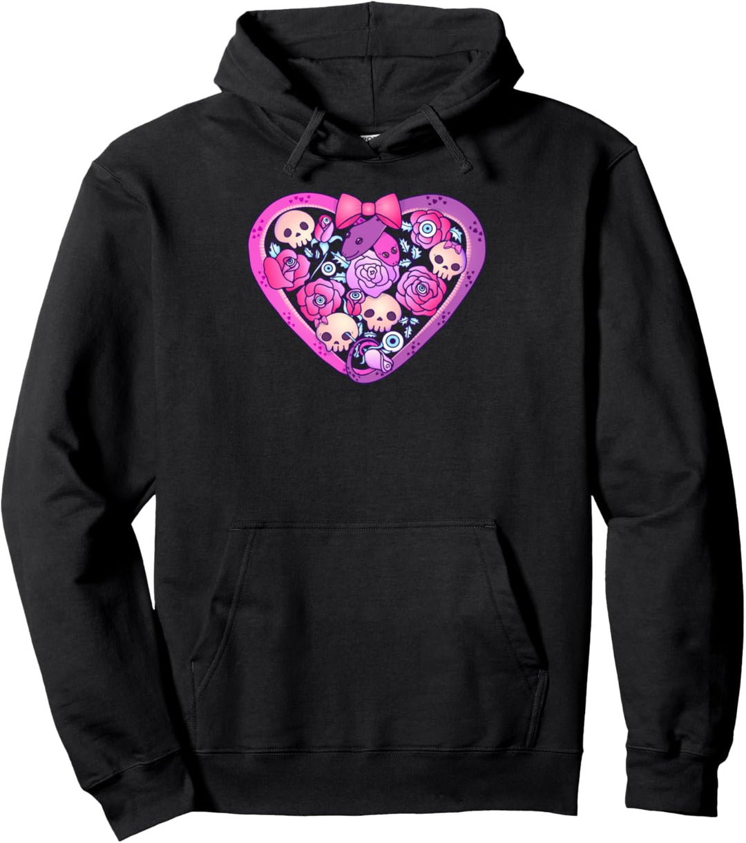 Kawaii Schlangen und Rosen Pastell Gothic Pullover Hoodie