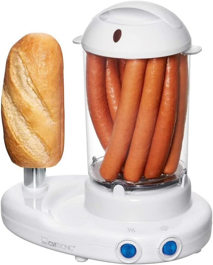 Clatronic HDM 3420 Hot-Dog-Maker inklusiv Eierkocher, weiss 251136 & Bestron Kontaktgrill mit Auffan
