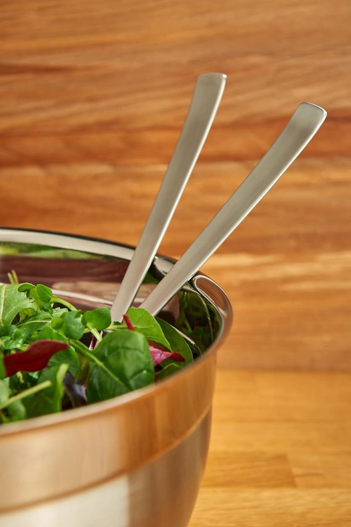 RÖSLE Salatbesteck VS 600, Hochwertige Salatschöpfer aus Edelstahl 18/10 zum Servieren von Salat, Se