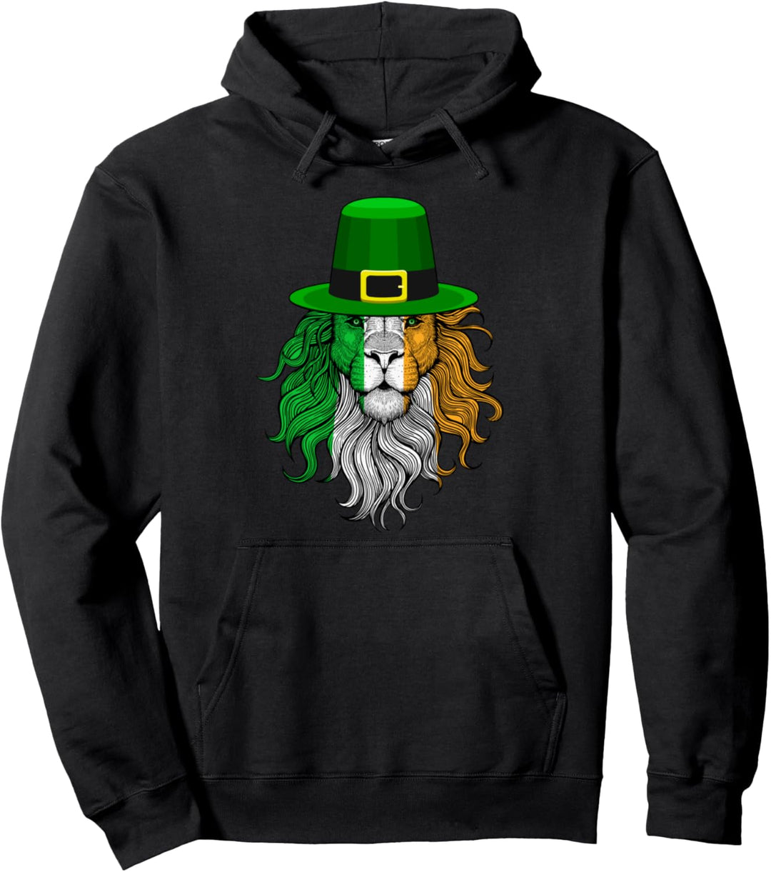 Lustige Löwe-Irland-Flagge, irischer Löwe-Hut Pullover Hoodie