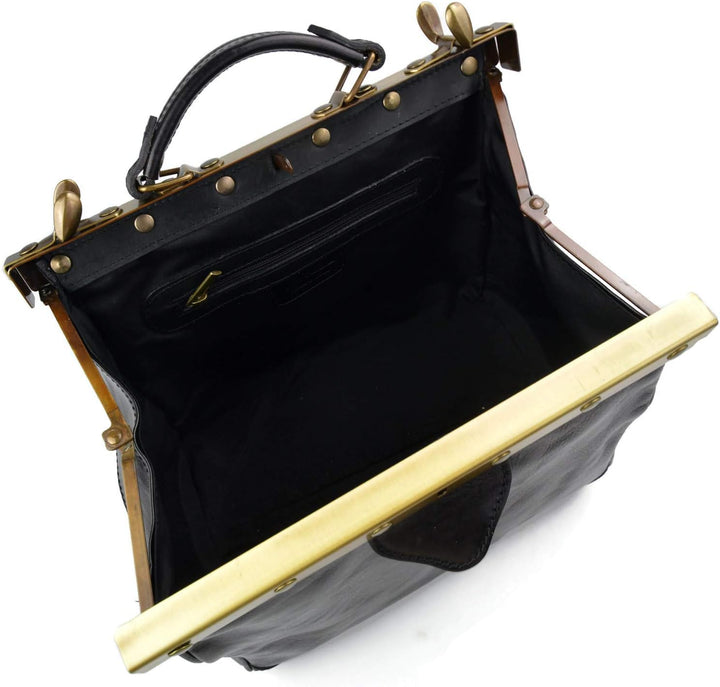 Damen leder doktor bag doctorbag handtasche shultertasche gürteltasche hüfttasche umhängetasche trag