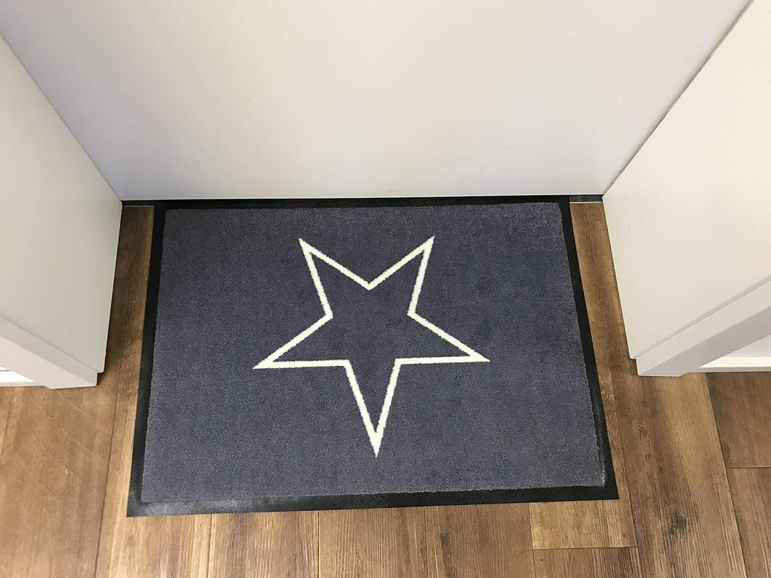 HOGACA Luxus-Fussmatte Läufer 60x40cm, schwere Premiumqualität 650gr. „Made in Germany“, in dunkelgr