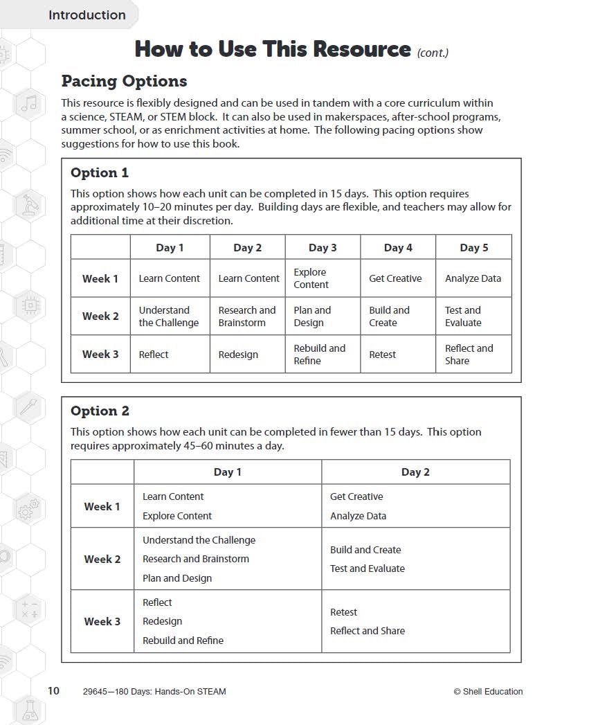 180 Days: Hands-On STEAM: Grade 2 (180 Days of Practice), Paperback