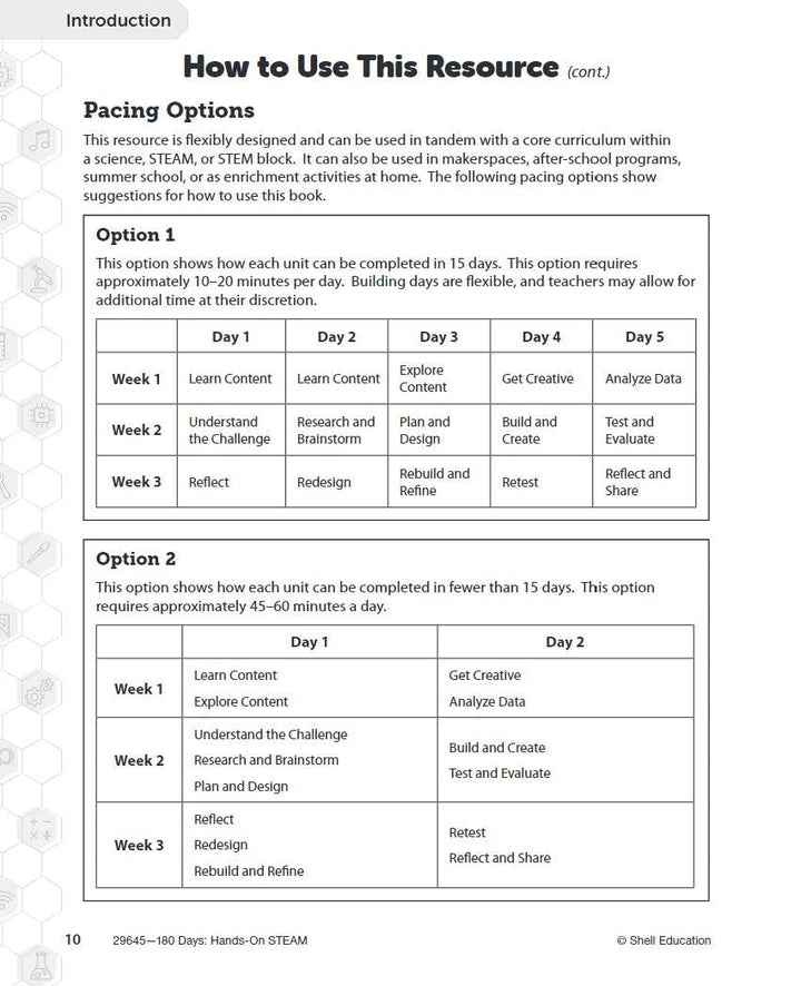 180 Days: Hands-On STEAM: Grade 2 (180 Days of Practice), Paperback