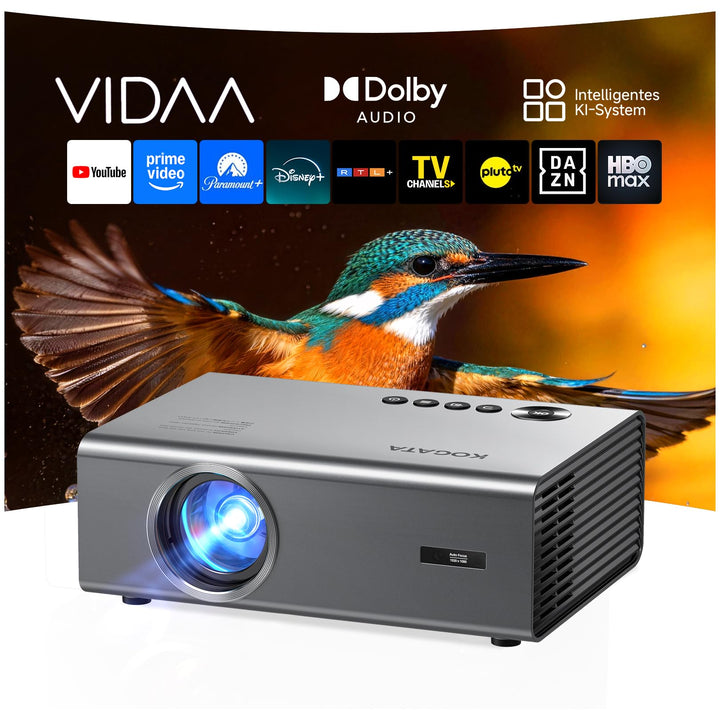 4K Smart Beamer mit VIDAA, kompatibel mit Netflix-App, Dolby Audio & HDR10+ | KOGATA Original AirPla