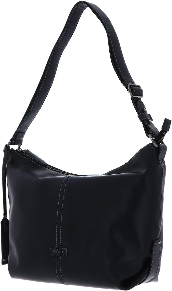 Picard Damen Shopper ETERNITY aus Wasserbüffelleder | mit Reissverschluss | Shopper | Alltag M Navy,