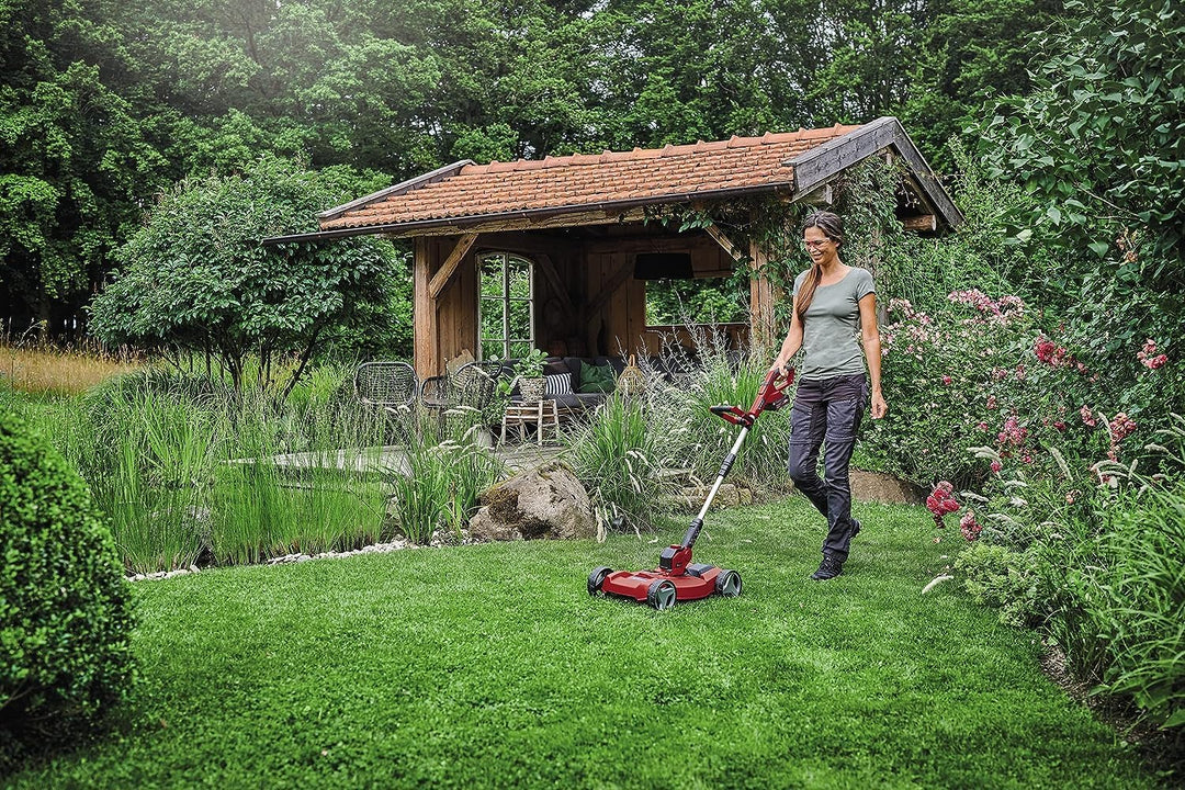 Einhell Akku-Rasentrimmer GE-CT 18/28 Li TC-Solo Power X-Change (Li-Ion, 18 V, inkl. Trimmer Cart, 2