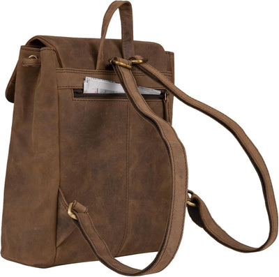 STILORD 'Anita' Lederrucksack Damen Klein Vintage City Rucksack Daypack für iPad 9.7 Zoll Rucksackha
