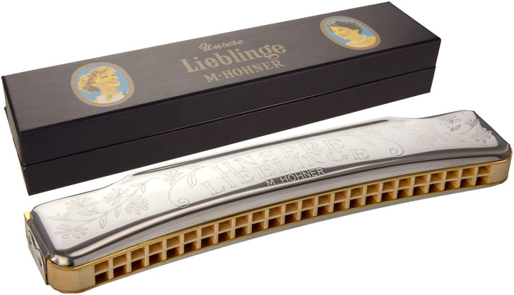 M733201 Hohner Unsere Lieblinge"48"-Hole Harmonica C Single, Single