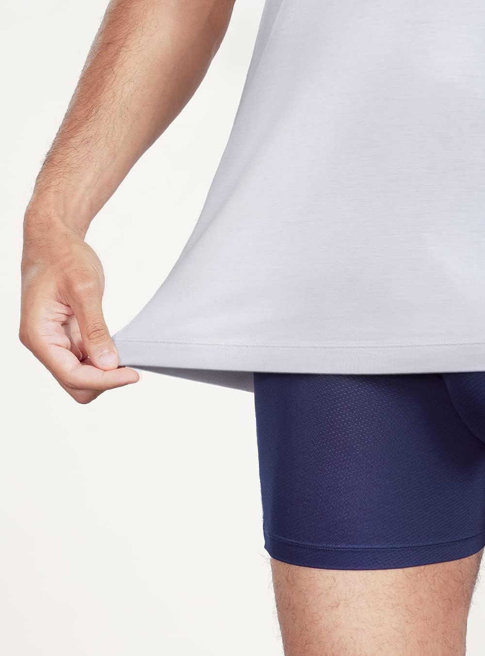DAVID ARCHY Herren Unterhemden Tshirt Tanktop Business Lässig Bambusfaser Weich Seidig Kurzarm Ärmel