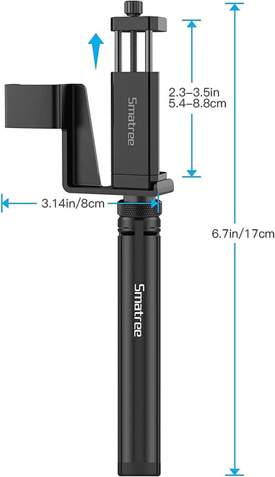 Smatree Telefonhalterung mit Stativ, kompatibel mit DJI OSMO Pocket 2/Pocket1 und iPhone 14/13/12/11