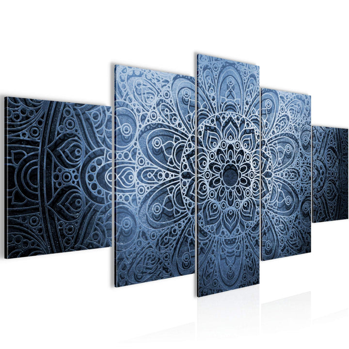 Runa Art Wandbilder Mandala 5 Teilig Bild auf Vlies Leinwand Deko Wohnzimmer Schlafzimmer Abstrakt B
