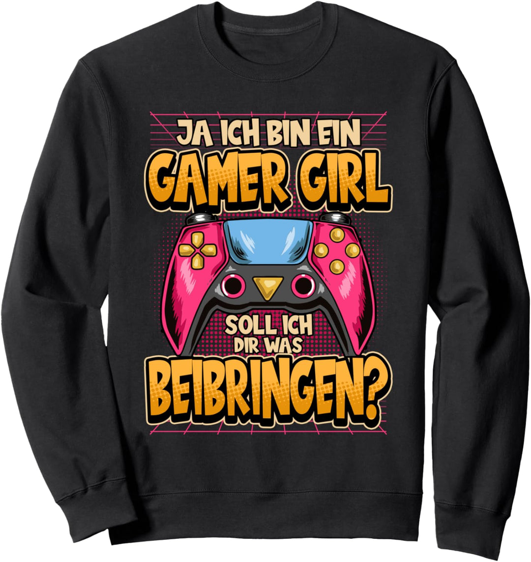 Gamer Gaming Lustig Ja ich bin ein Gamer Girl Geschenk Sweatshirt