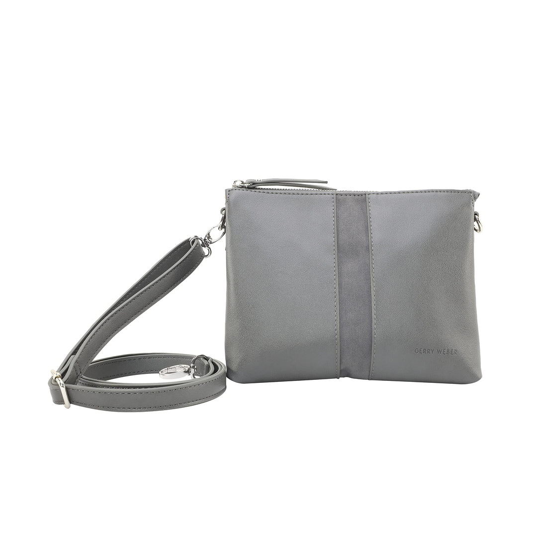 Gerry Weber - soft mix shoulderbag shz Grau 22,00x17,00x8,00 cm Farbe:grau / Material:polyester,pu,