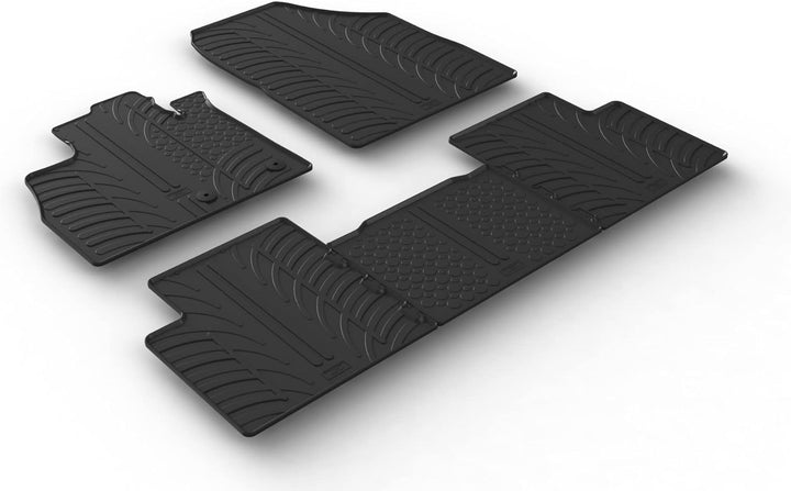 Gledring Satz Gummimatten kompatibel mit Renault Scenic IV 11/2016- (T Profil 5-teilig) Fussmatten,