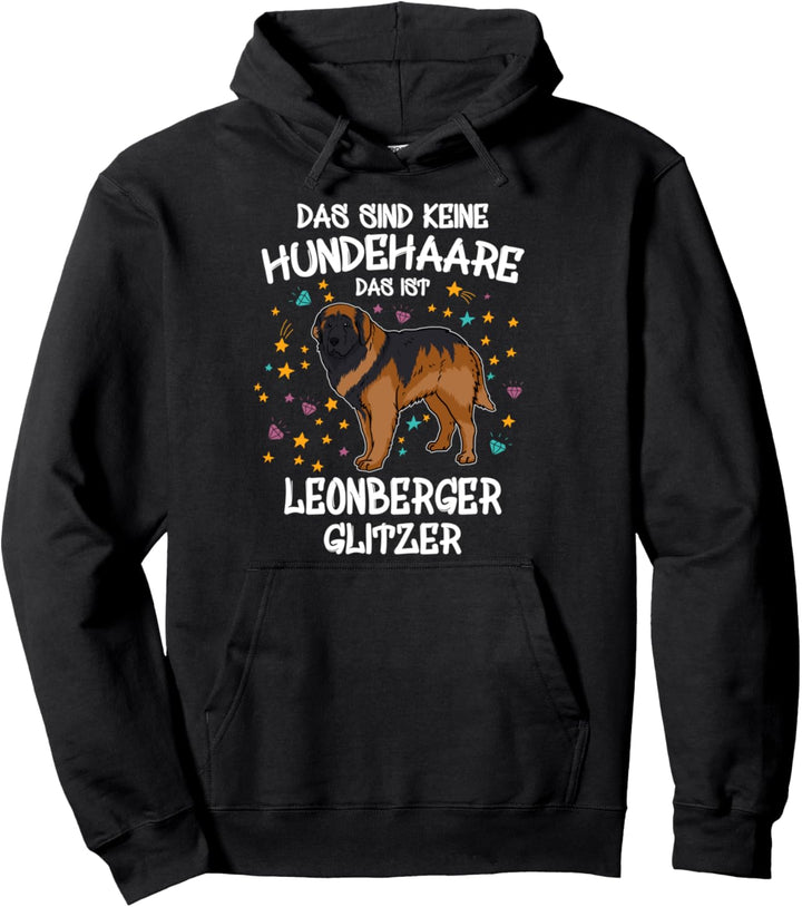 Leonberger Glitzer Hundehalter Geschenk Gassi Hunde Pullover Hoodie