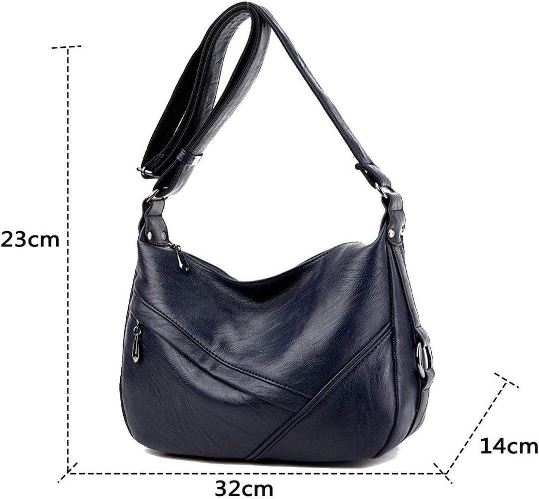 Coolives Damen Umhängetasche Casual Schultertasche Messenger Tasche Blau EINWEG, Blau