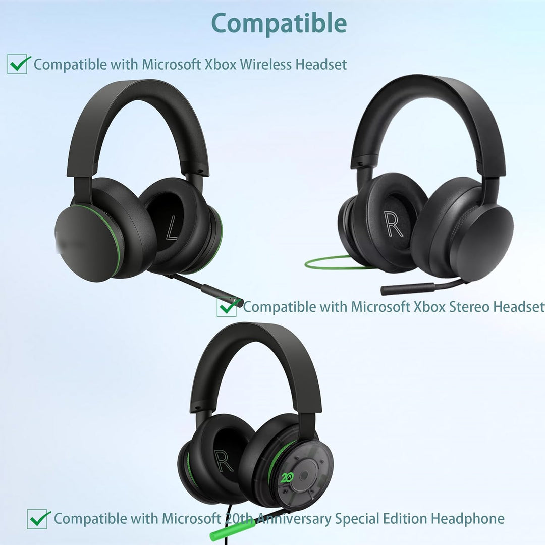 Xbox Stereo Ersatz-Ohrpolster und Kopfbügelbezug Kompatibel mit Microsoft Xbox Wireless Headset Xbox