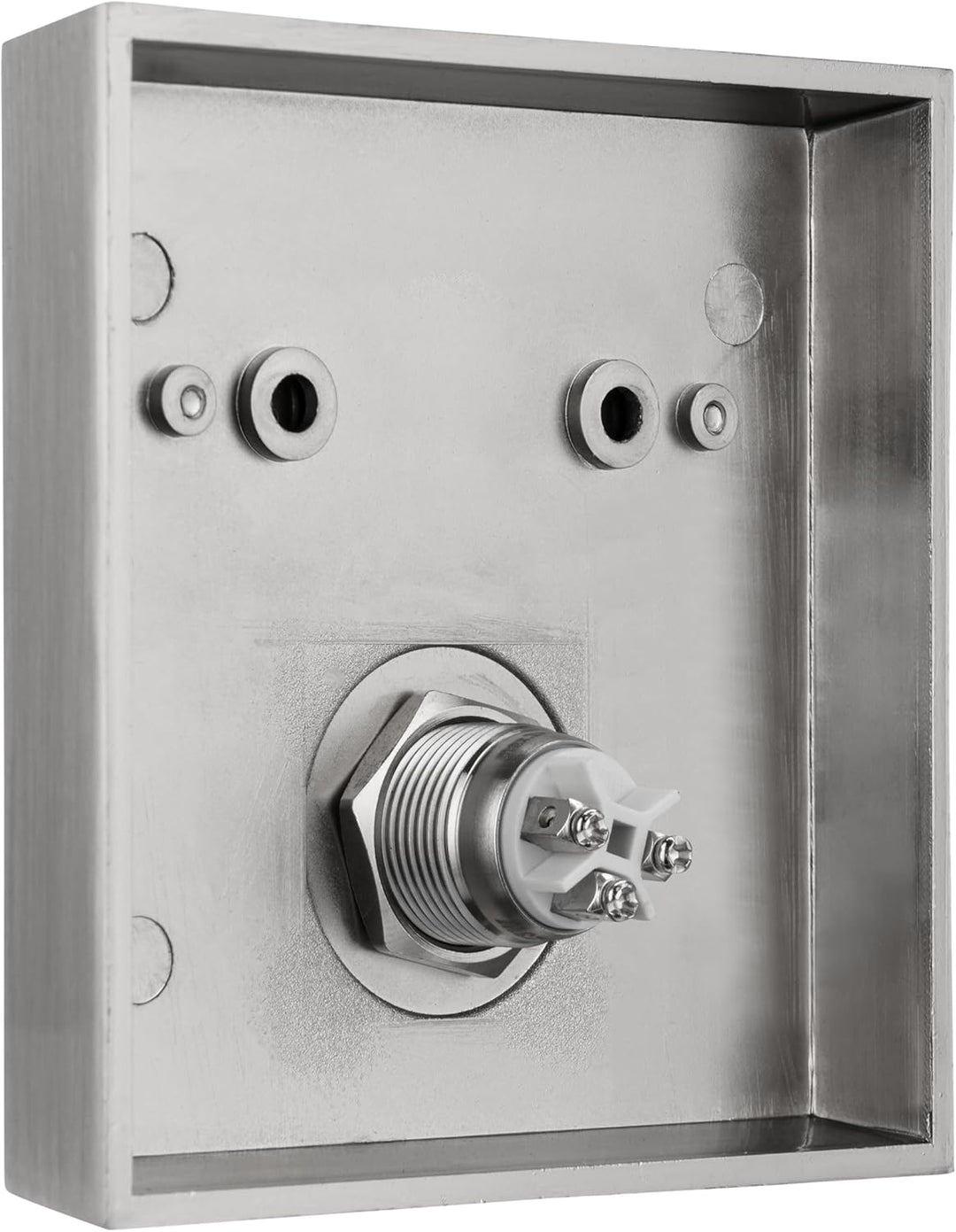 REV Türklingel, Haustür - Klingelplatte, Klingelknopf beleuchtet, max. 12V~, 1,5A, silbern quadratis