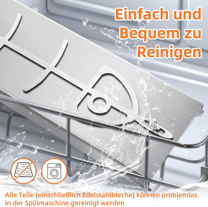 Flammlachsbrett Lachsbrett aus Edelstahl für Feuerschale und Kugelgrill Grill Feuerstelle Feuerschal