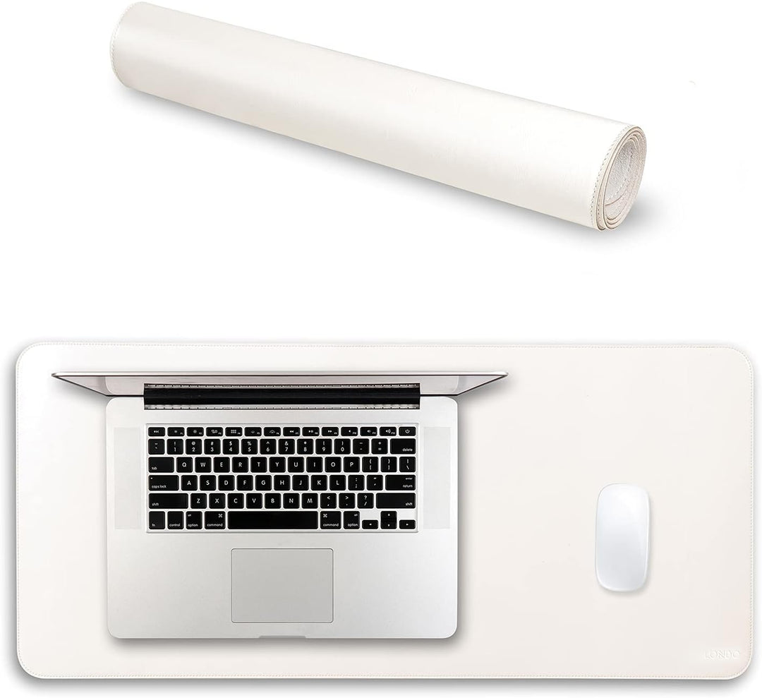 Londo Leder Verlängerter Mouspad, Multifunktionale Schreibtischunterlage - Rutschfesten Unterseite,