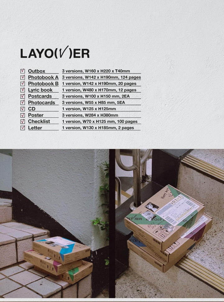 V BTS - Layover Album (3 ver. SET), 3 Ver. Set