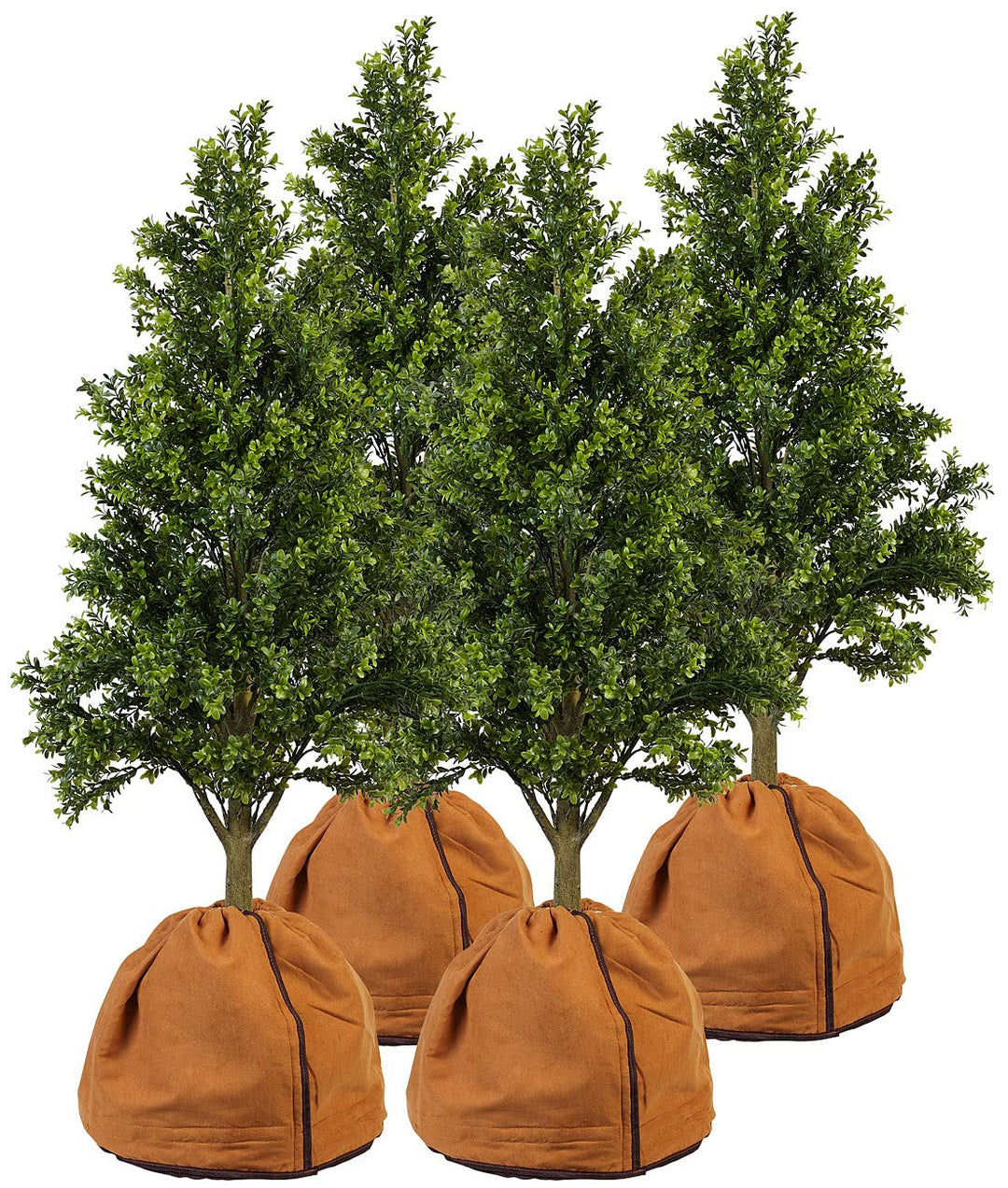 Royal Gardineer Pflanzenschutzbeutel: 4er-Set Thermo-Topfschutz für Pflanzen, 40x40 cm, mit Drainage