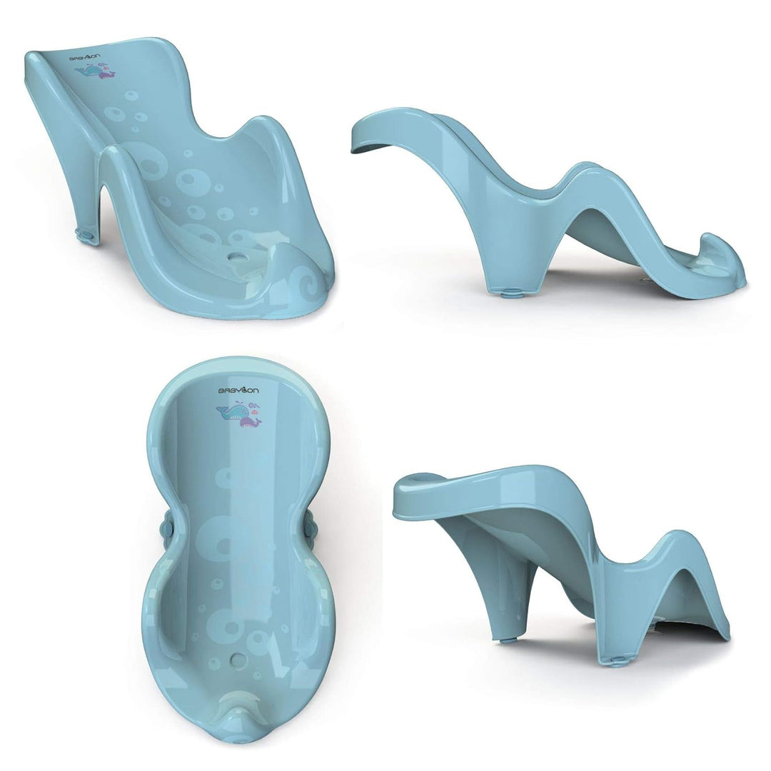 BABYLON Aqua Mini Baby Badewannensitz, ab 0-6 Monate, Antirutsch, Blau blau 2, blau 2