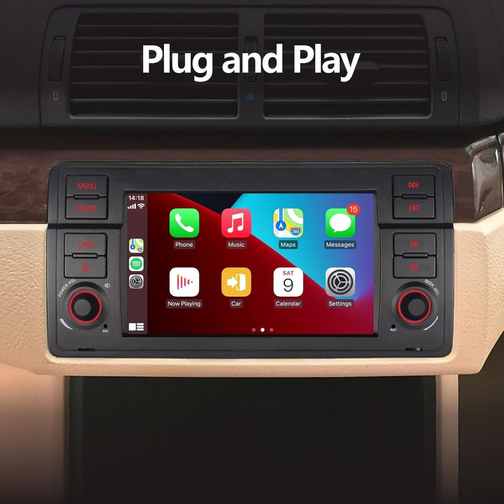 LXKLSZ Autoradio für BMW E46 3er Serie 1999-2004 Kompatibel mit Carplay/Android Auto mit 7 Zoll Touc