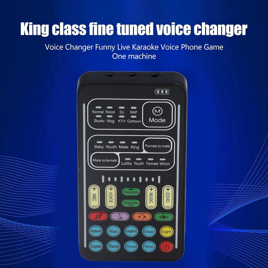 Ejoyousnbg8fo0isk I9 Voice Changer Set, Bluetooth 5.0 Handmikrofon, Tragbarer Gaming Voice Disguiser