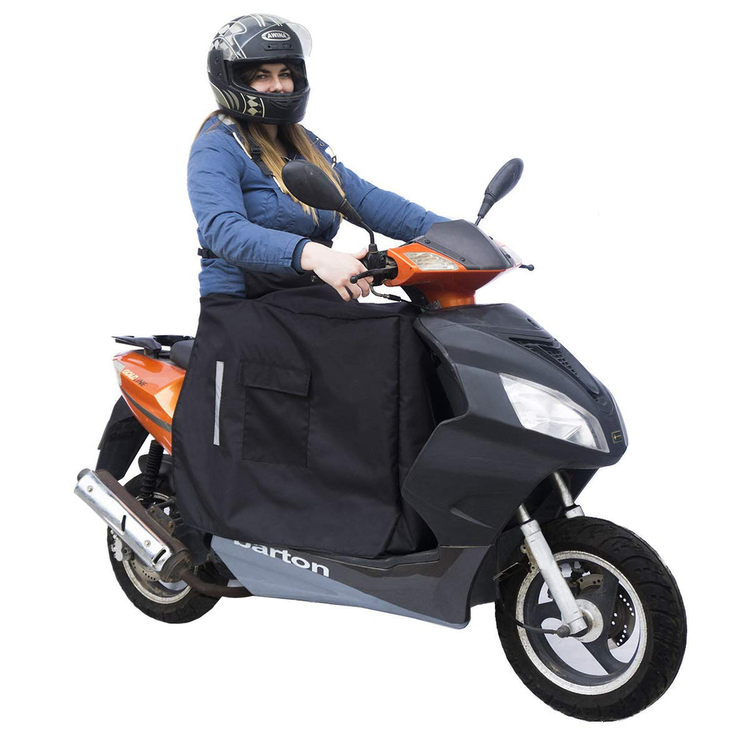Beinschutz mit Winter-Fleece für Motorroller Roller Fahrrad Regenschutz Wetterschutz Abdeck-Nässesch