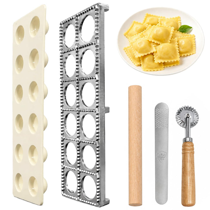 Ravioli Maker Set, Ravioli Former aus Aluminium