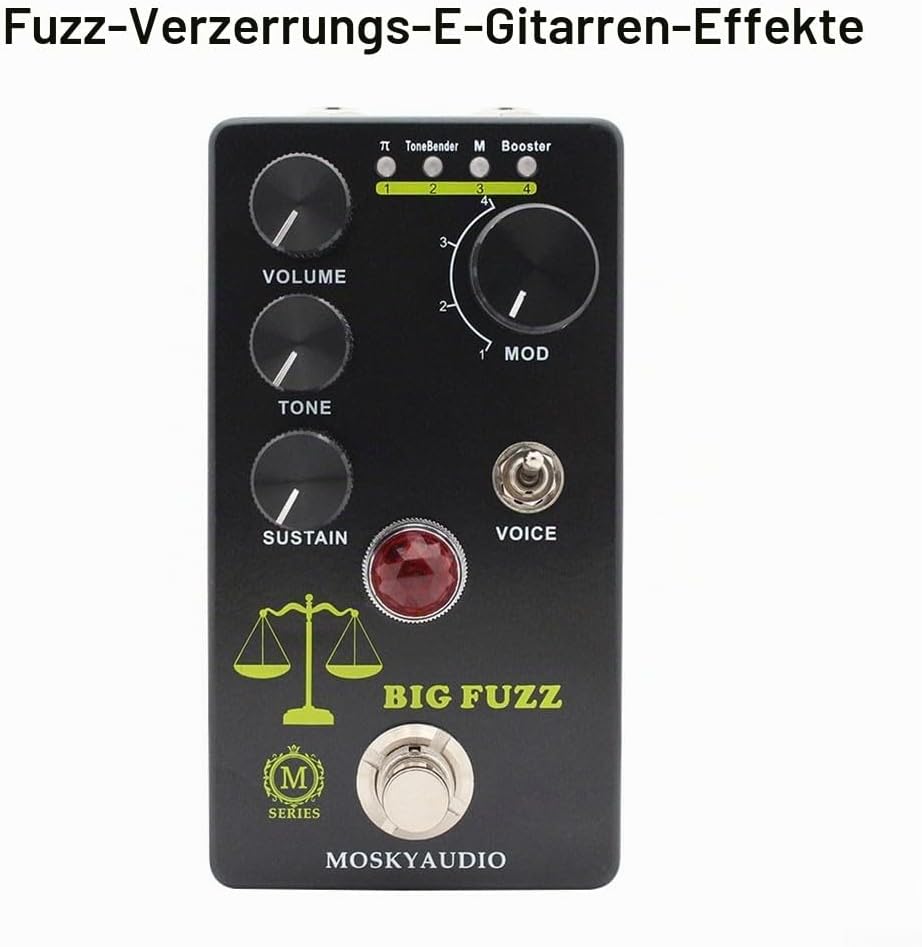 Verzerrungs-Effektpedal, Moskyaudio Big FUZZ Distortion Die E-Gitarre Effektpedal Gitarrenteile