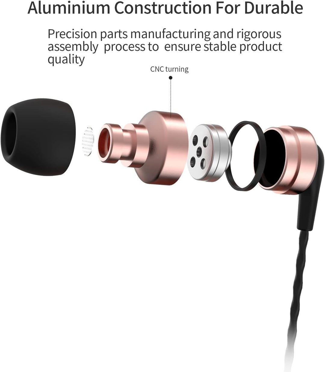 SoundMAGIC E80C Kabelgebundene Ohrhörer mit Mikrofon HiFi Stereo Audiophile Kopfhörer Geräuschisolie