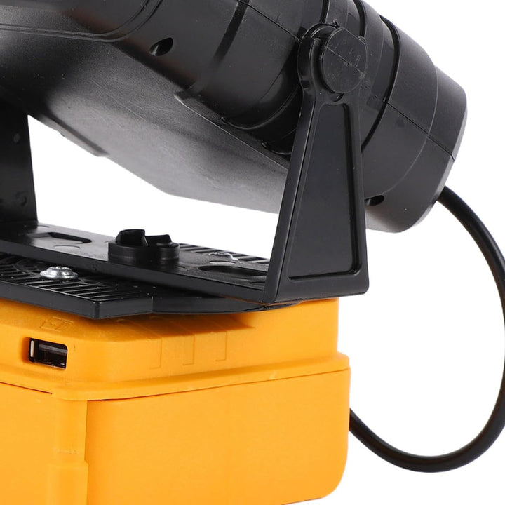 Heizlüfter mit für, 200 W tragbarer, kabelloser Heizlüfter mit 2 Temperaturstufen und USB-Ladeanschl