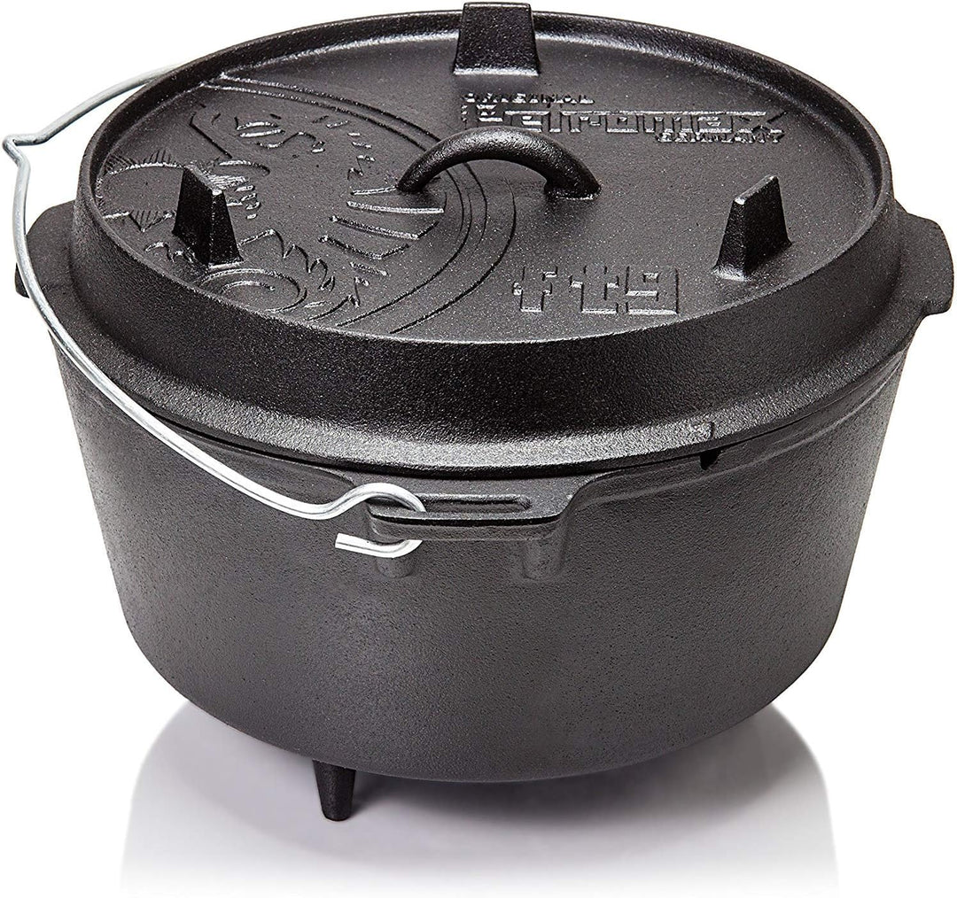 Petromax Feuertopf Starterset ft9 (Dutch Oven mit Standfüssen) inkl. Deckelheber + Schaber