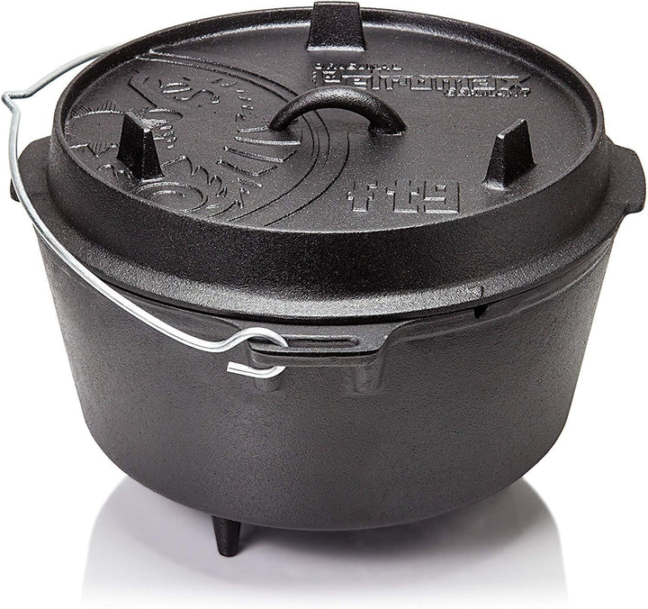 Petromax Feuertopf Starterset ft9 (Dutch Oven mit Standfüssen) inkl. Deckelheber + Schaber