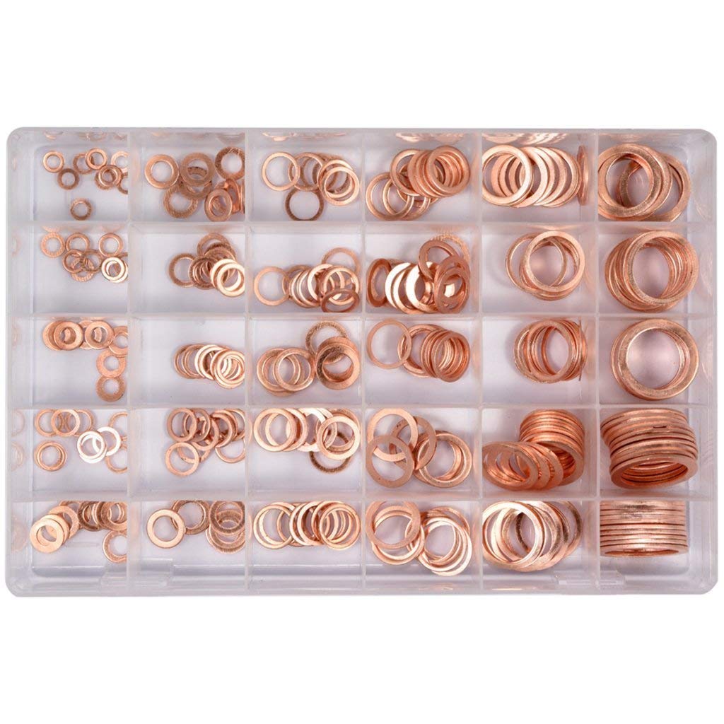 300 PCS COPPER SEALING RINGS (SOFT)