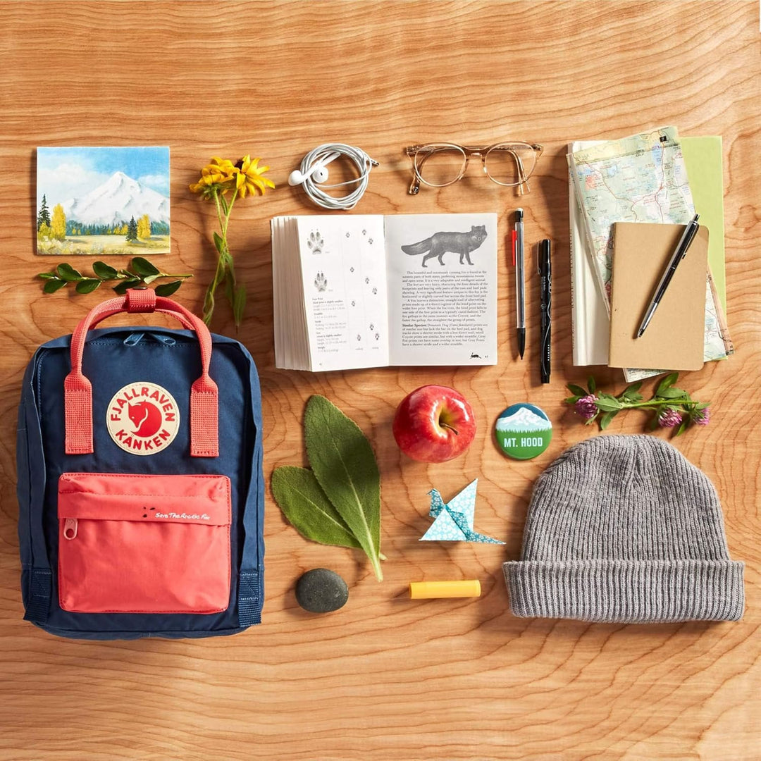 Fjällräven F23621 Kånken Mini Rucksack, Black-Rainbow Pattern, One Size, Black-rainbow Pattern