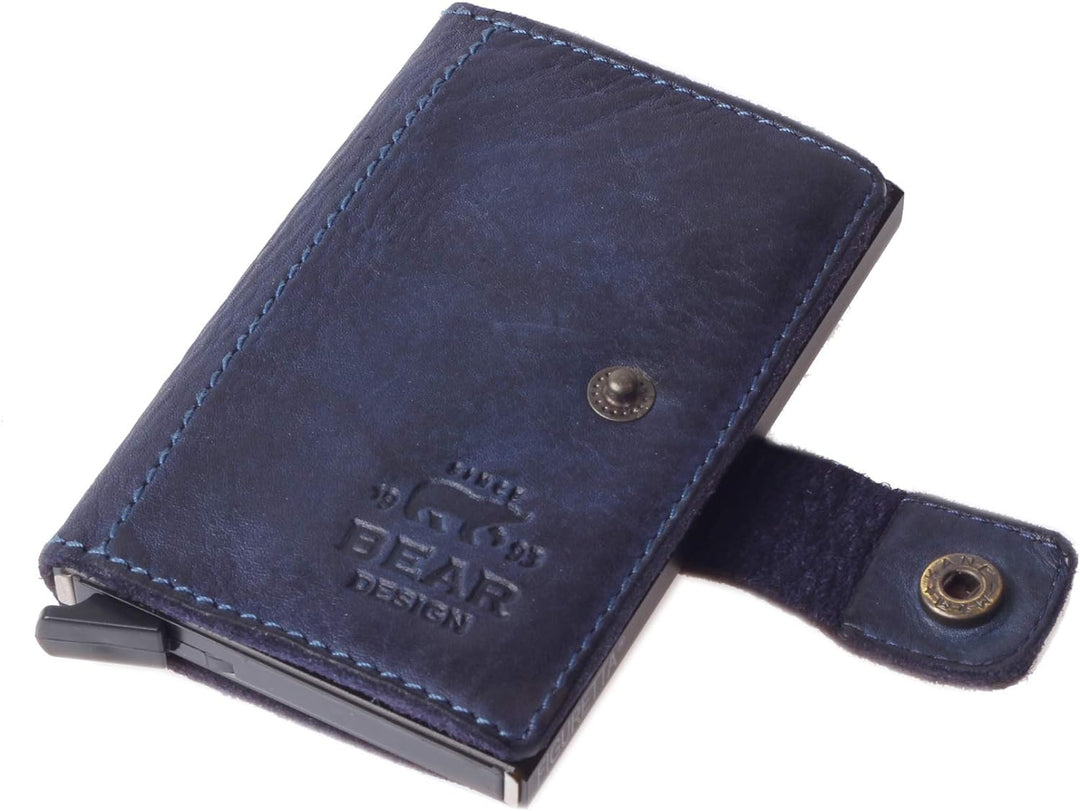 Bear Design Antic Unisex Geldbörse blau 15,5x9x4cm Kreditkartenetui Portemonnaie