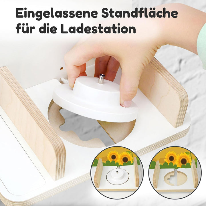 stadtecken® Kinder Regal für Musikbox I Geeignet für die Toniebox und ca. 35 Tonies I Perfekte Audbe