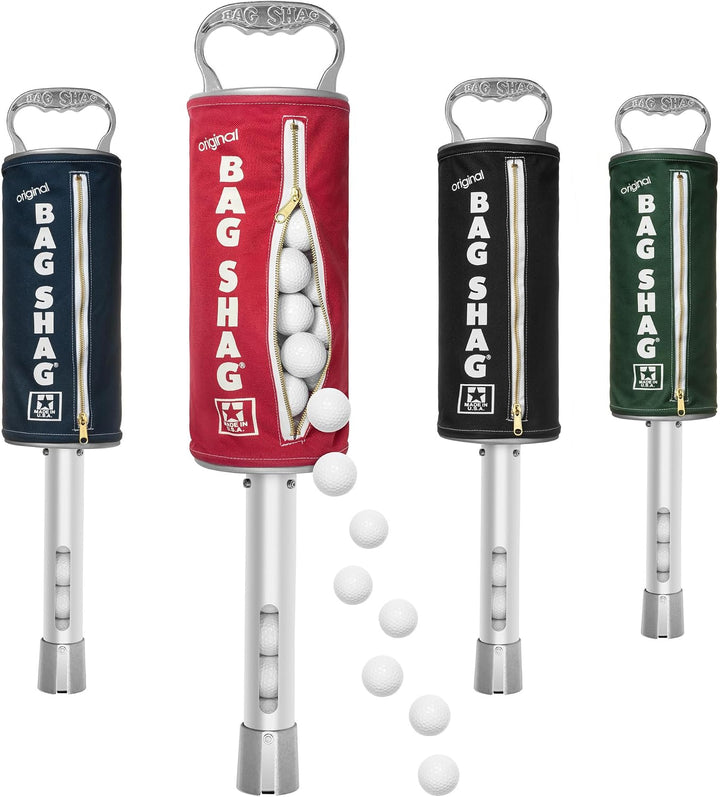 Original Shag Bag Practice and Range Golf Ball Shagger Made in The USA Standard grün, Standard grün