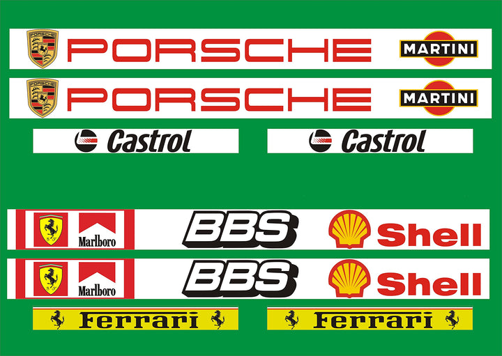 Slotcar Aufkleber für Carrera Universal Servo 132 TRIBÜNE
