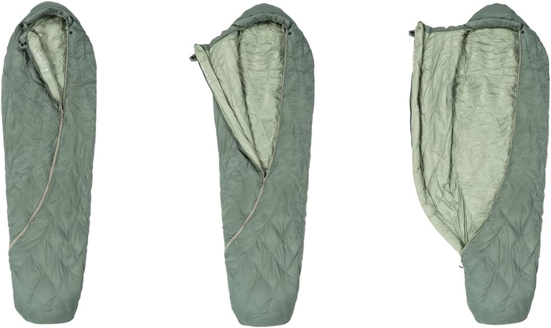 Jack Wolfskin Unisex – Erwachsene Athmos Down +5, 195Cm Mumienschlafsack, Picnic Green, 195